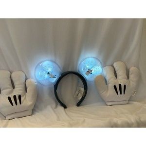 Disney Parks  Mickey Mouse Balloon Light-Up Ear Headband With MM Club House Hand